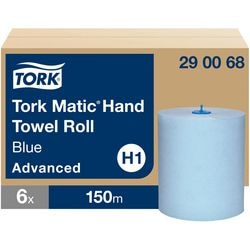 Handdoekrol tork matic blauw