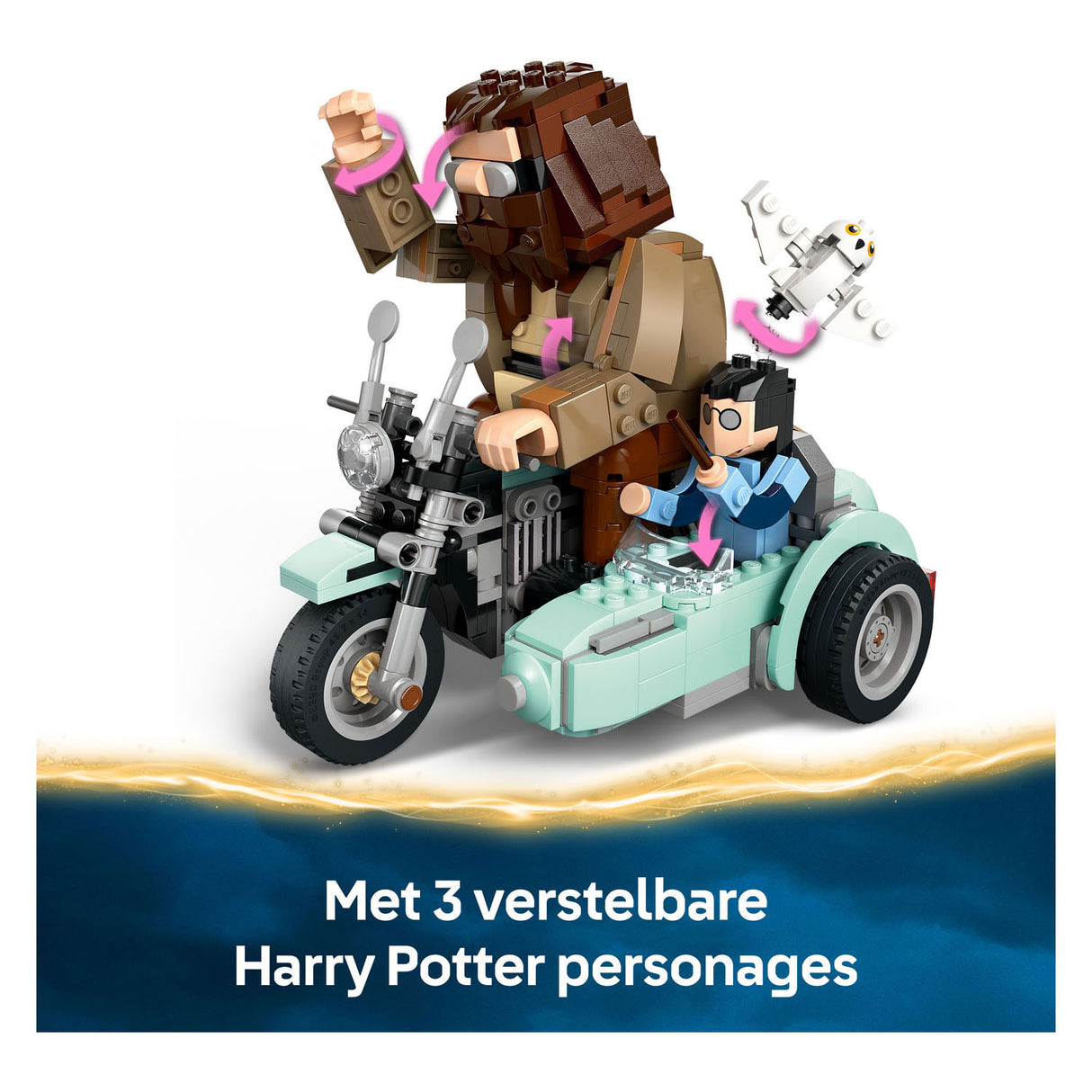 Lego harry potter 76443 hagrid en harry's rit op de motor
