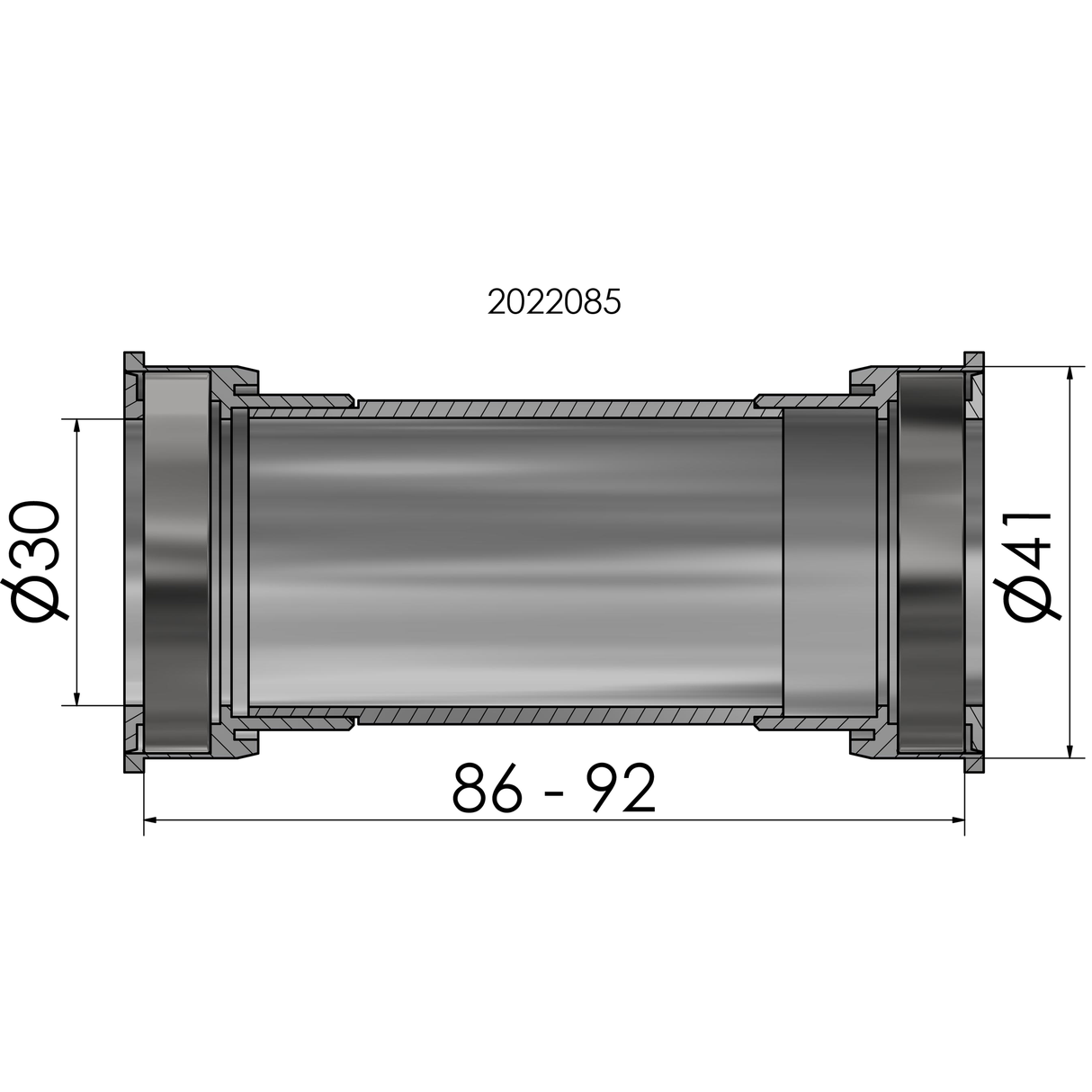 Elvedes trapas cupset pressfit