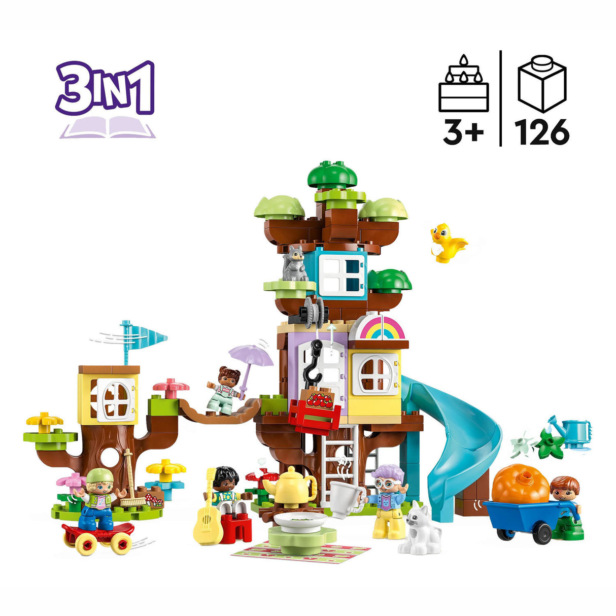Lego duplo 3in1 boomhut peuterspeelgoed set - 10993