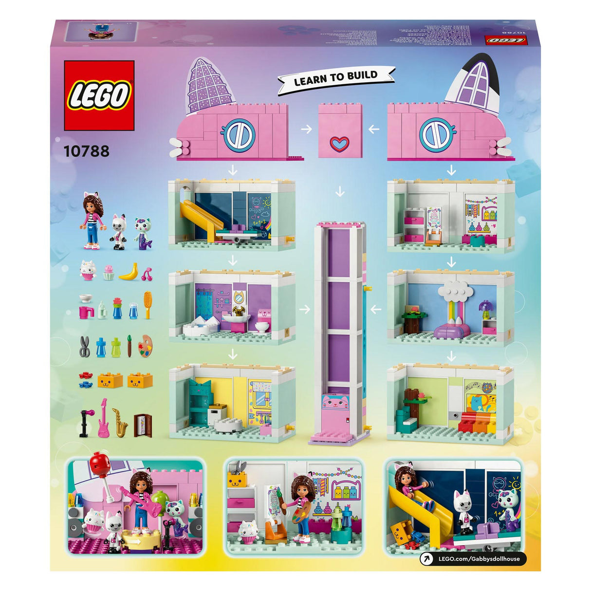 Lego gabby's poppenhuis - gabby's poppenhuis constructiespeelgoed (10788)