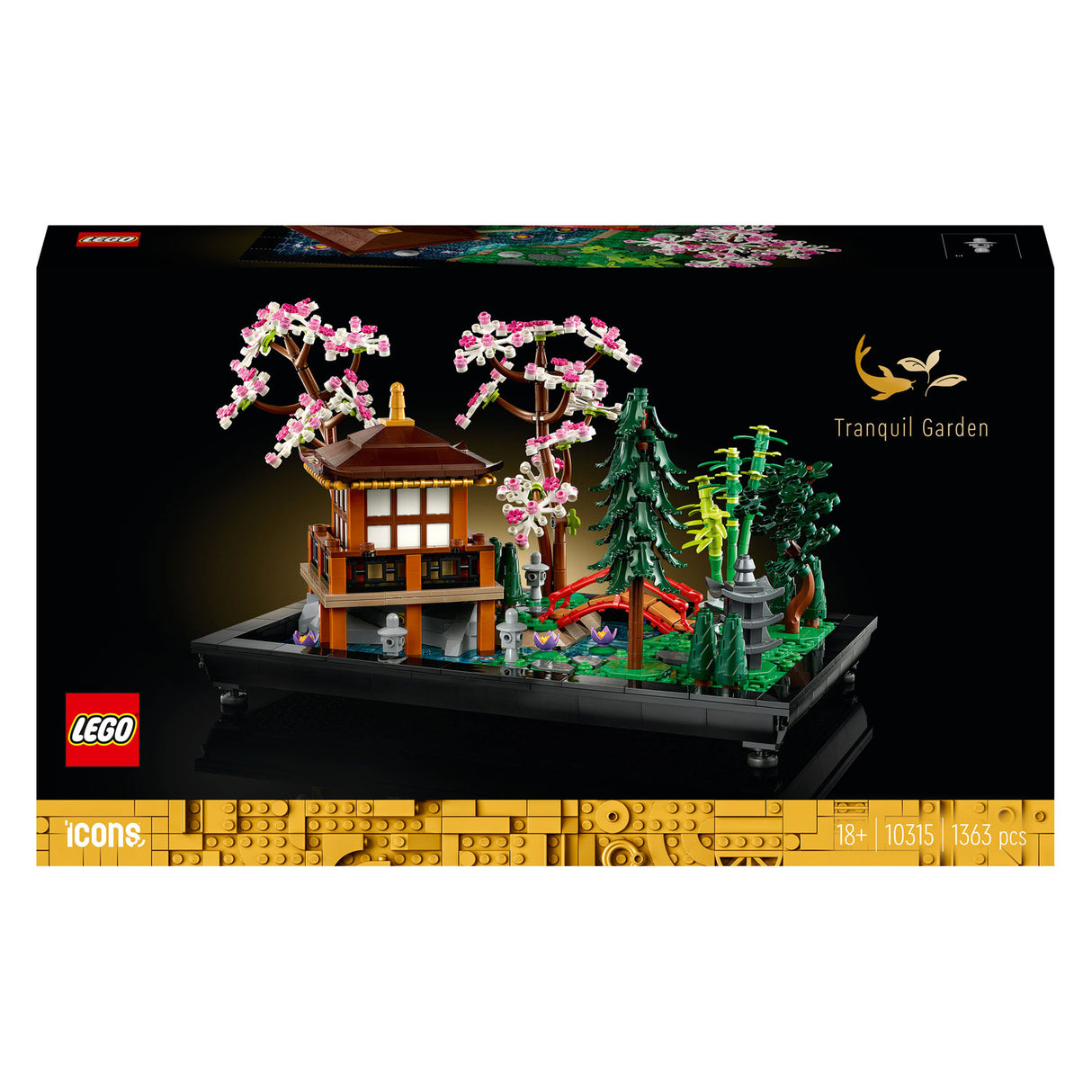 Lego icons rustgevende tuin botanisch mindfulness bouwpakket voor volwassenen - 10315