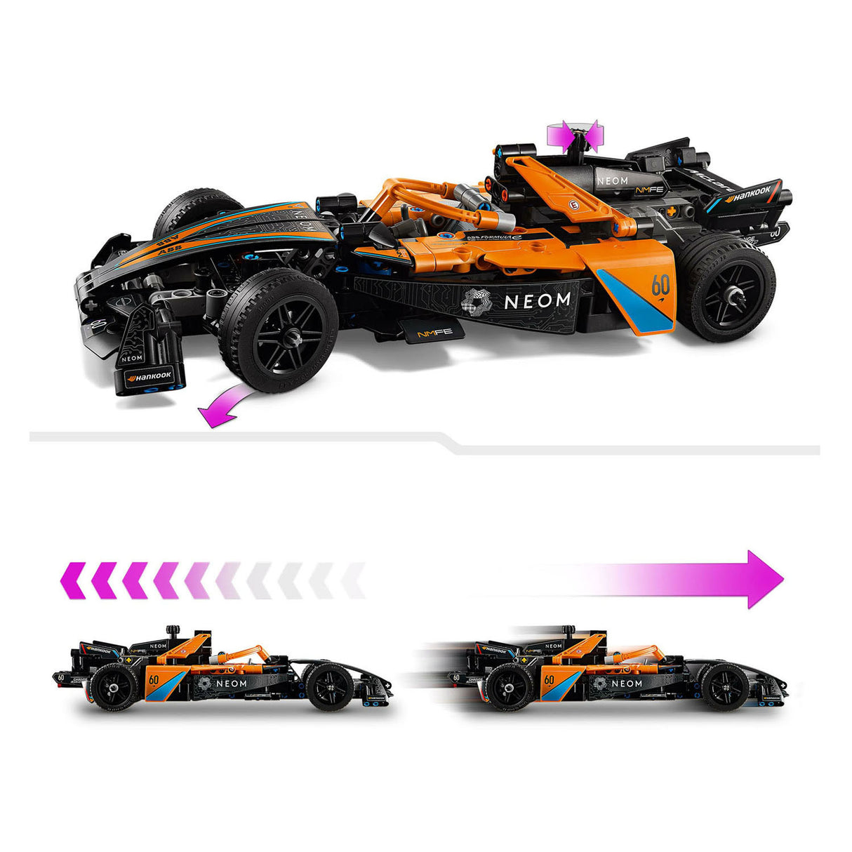 Lego technic neom mclaren formula e racewagen - 42169