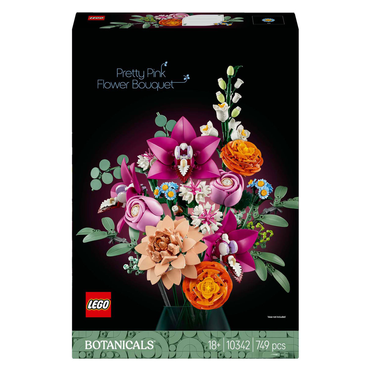 Lego botanicals roze boeket - bloemen decoratie - 10342