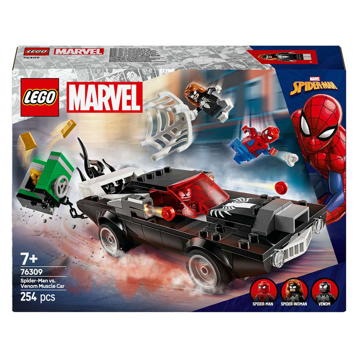 Lego ® marvel spider-man vs. venoms klassieke auto - 76309