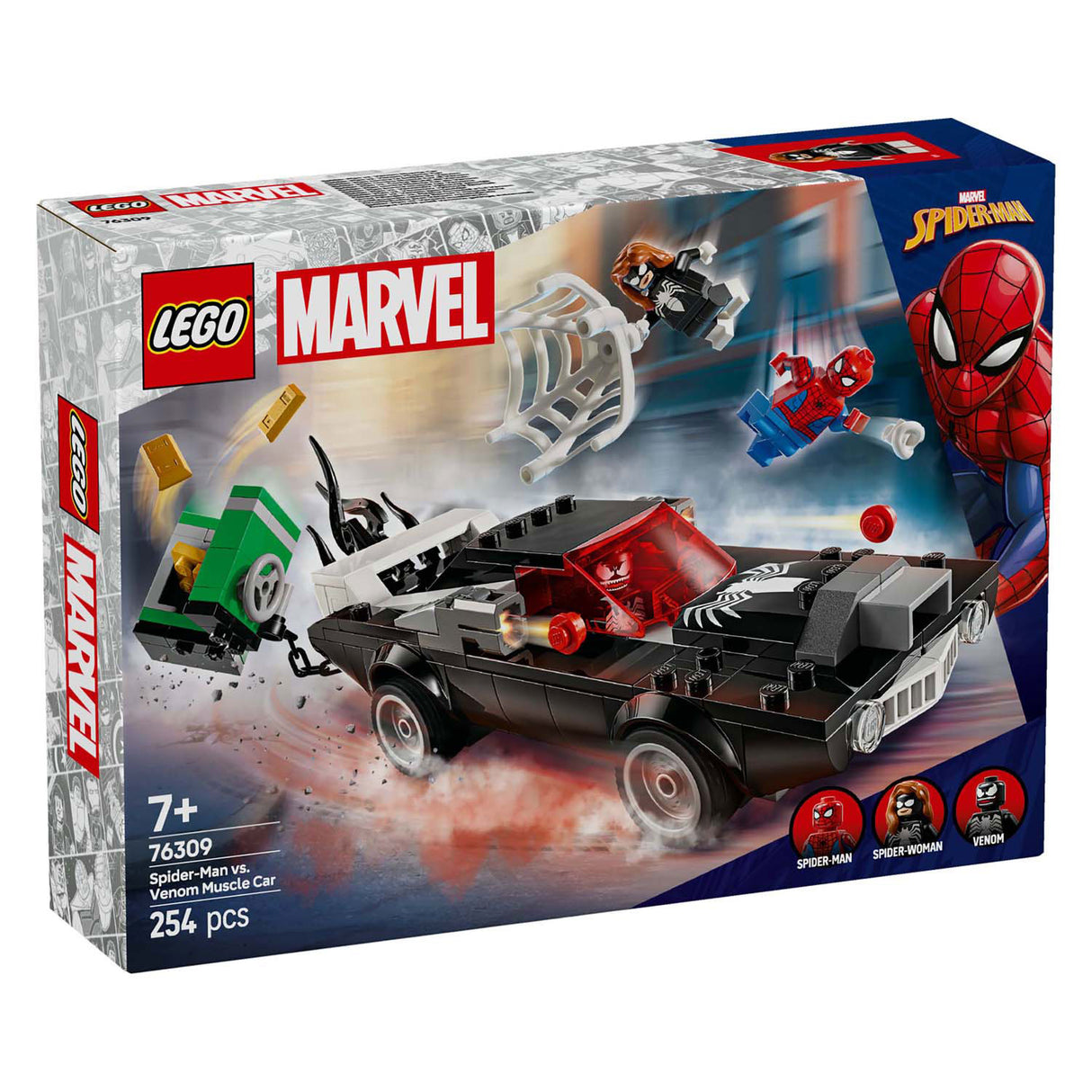 Lego ® marvel spider-man vs. venoms klassieke auto - 76309
