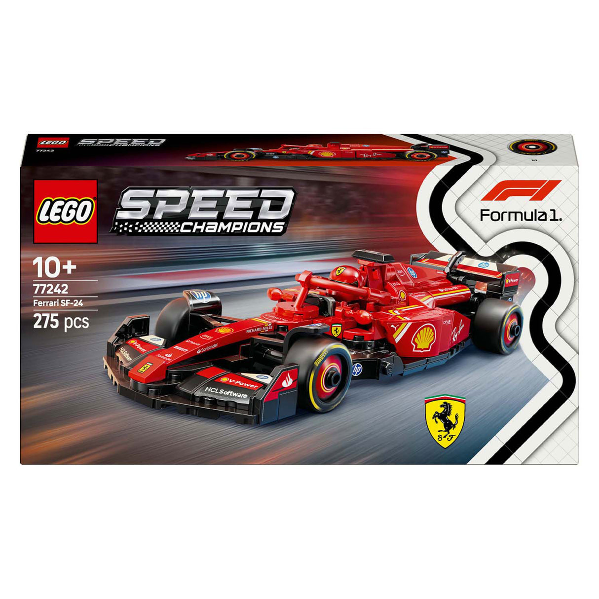 Lego speed champions ferrari sf-24 f1 racewagen set - 77242