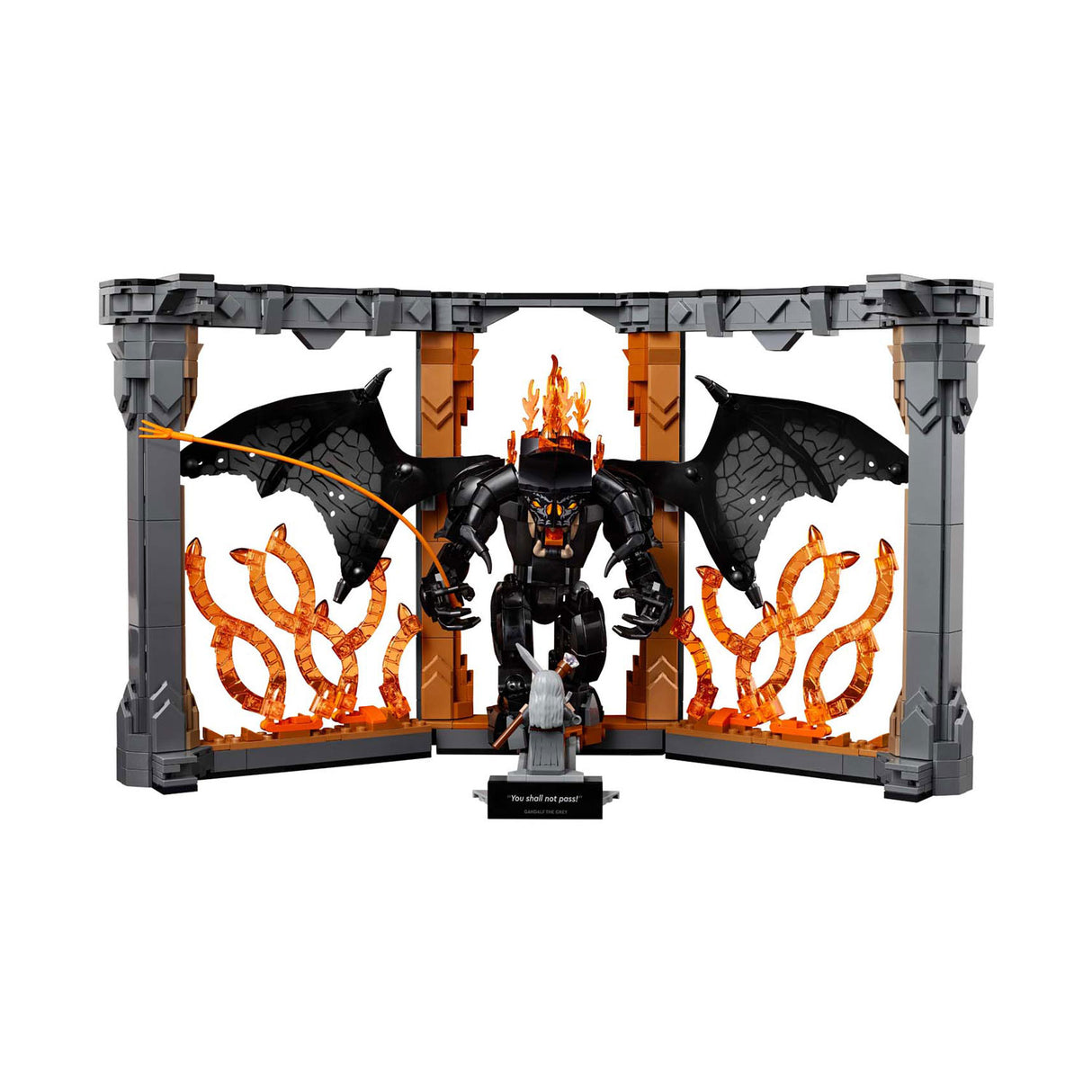 Lego icons boekensteun: the lord of the rings – balrog set - 10367