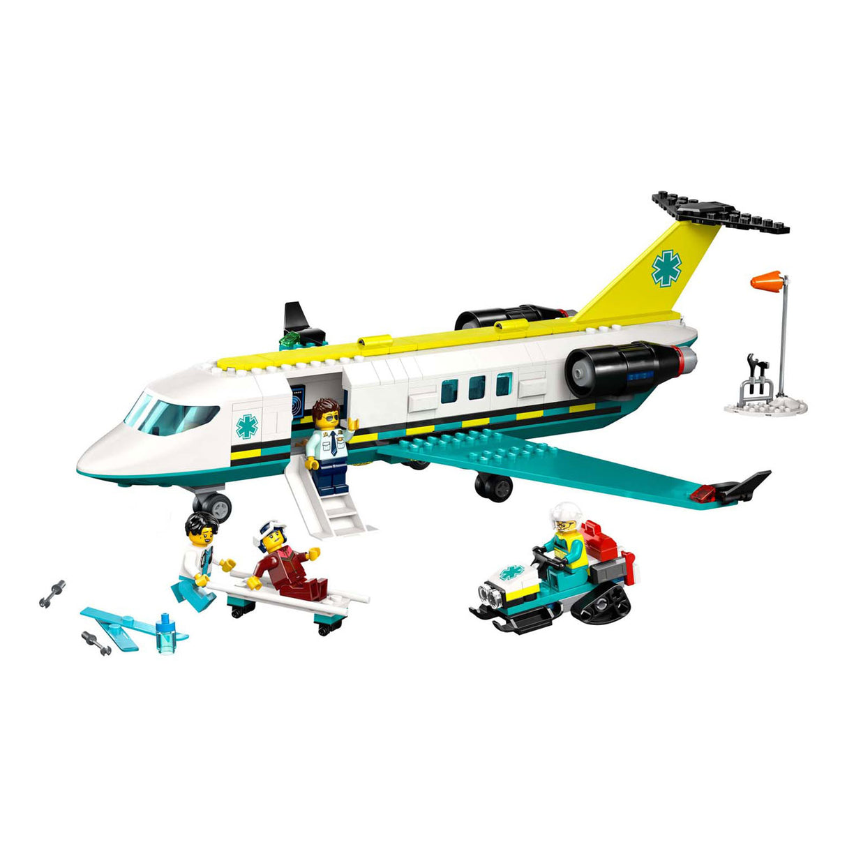 Lego ® city ambulancevliegtuig, speelgoedvliegtuig - 60465