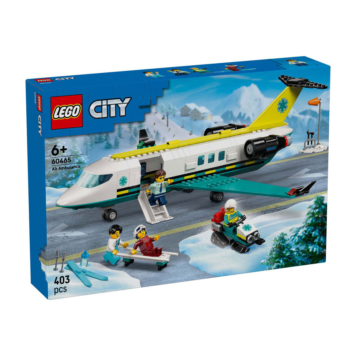 Lego ® city ambulancevliegtuig, speelgoedvliegtuig - 60465