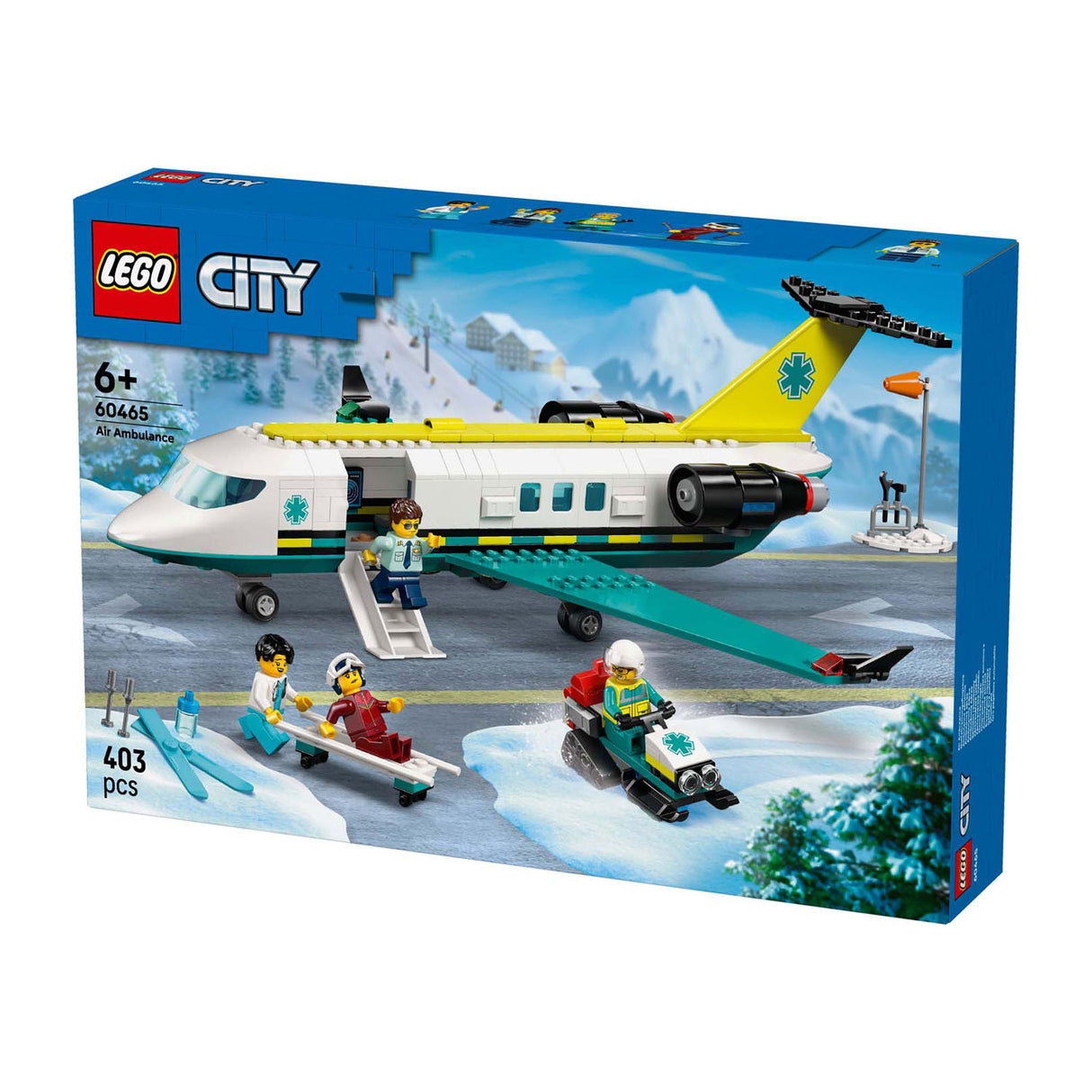 Lego ® city ambulancevliegtuig, speelgoedvliegtuig - 60465