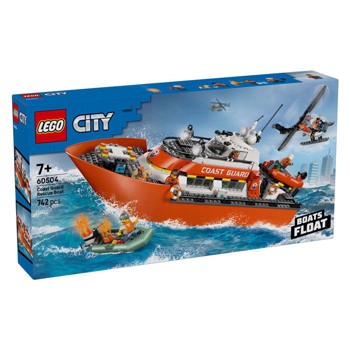 Lego city exploration - kustwacht reddingsboot - met helikopter