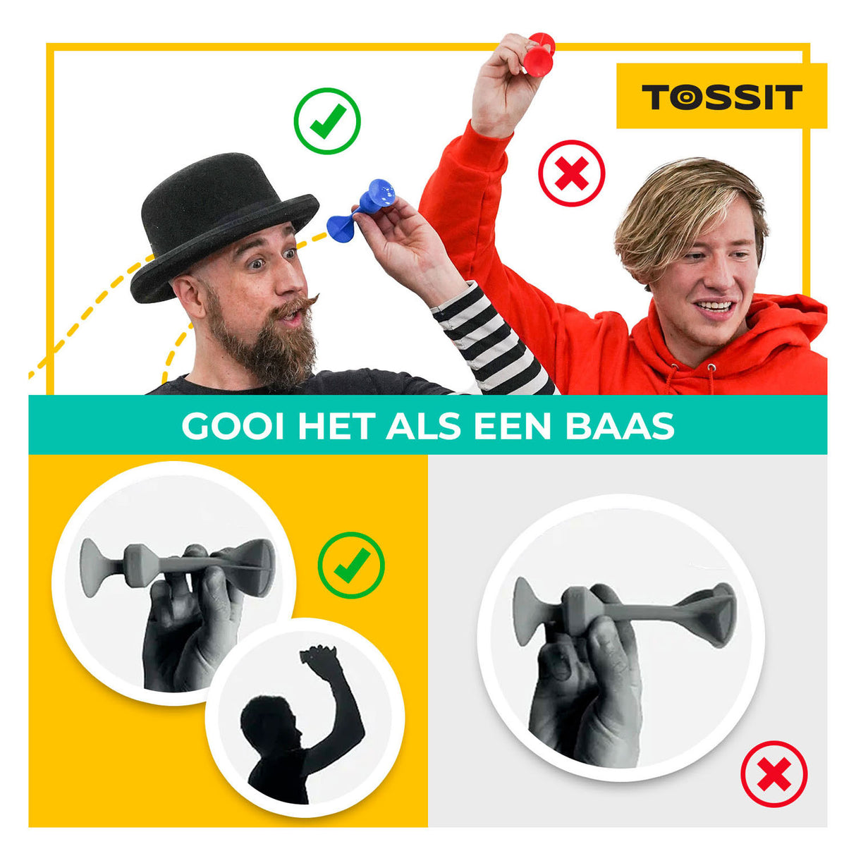 999-games 999 games tossit - starter pack - rood-turquoise