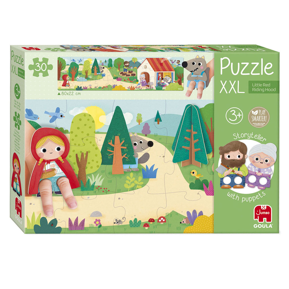 Jumbo goula legpuzzel xxl roodkapje, 30st.
