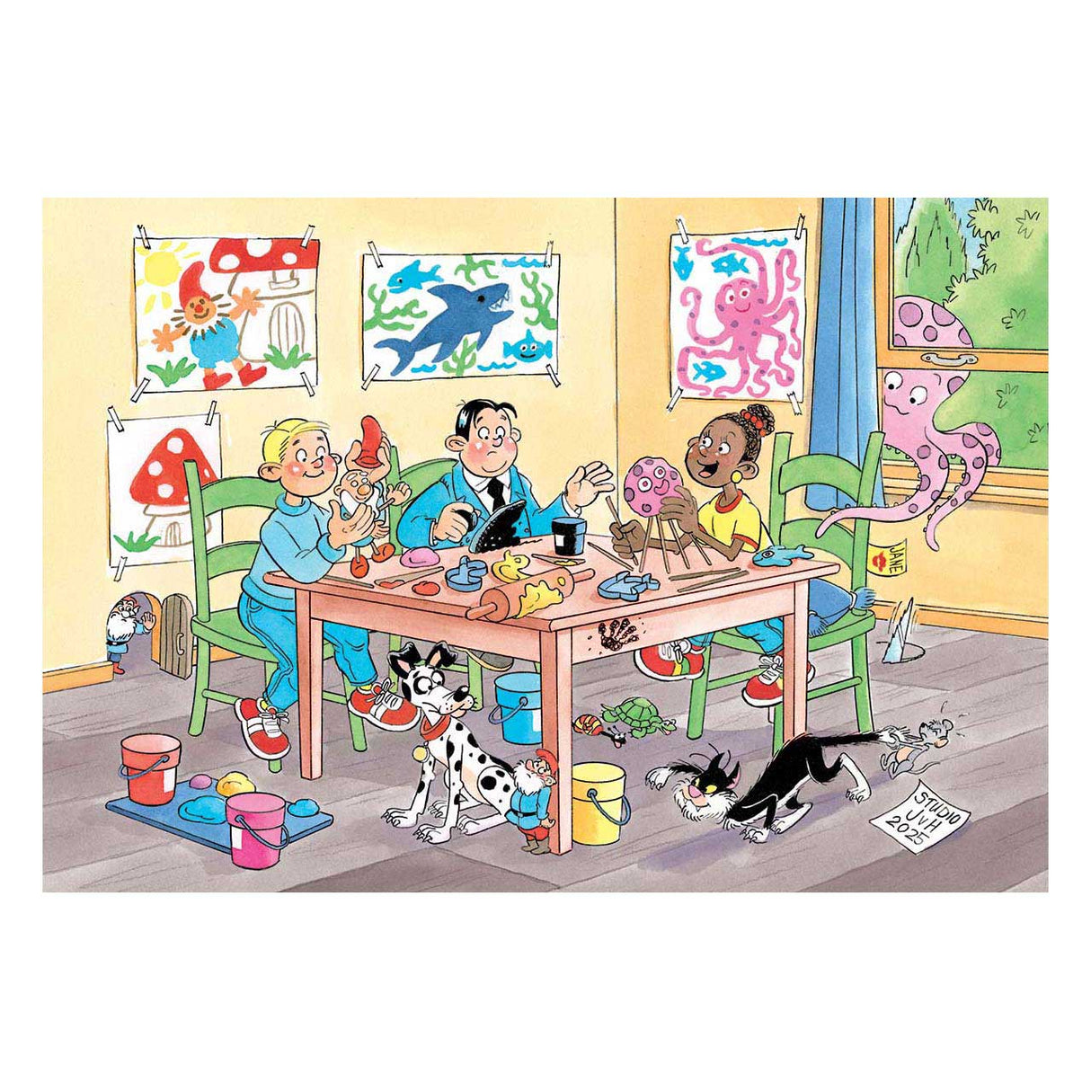 Jumbo jvh puzzel 20 creatief met klei 150pcs