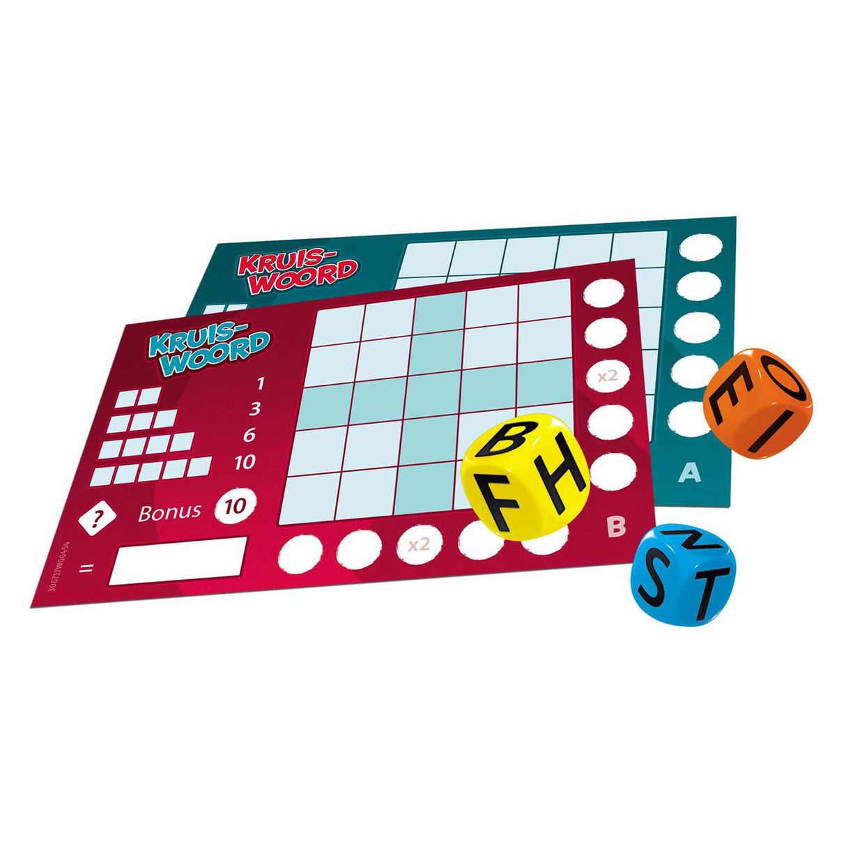 White goblin games - kruiswoord - dobbelspel - 1 tot 15 spelers - met letters scoreblok - voor liefhebbers van woordpuzzels - solo of met een grote groep