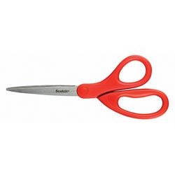 Schaar scotch universal 1407 18 cm grijs, rood