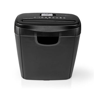 Nedis papierversnipperaar - 6x a4 vellen - 10l - voor thuis kantoor - stroken p2 - zwart