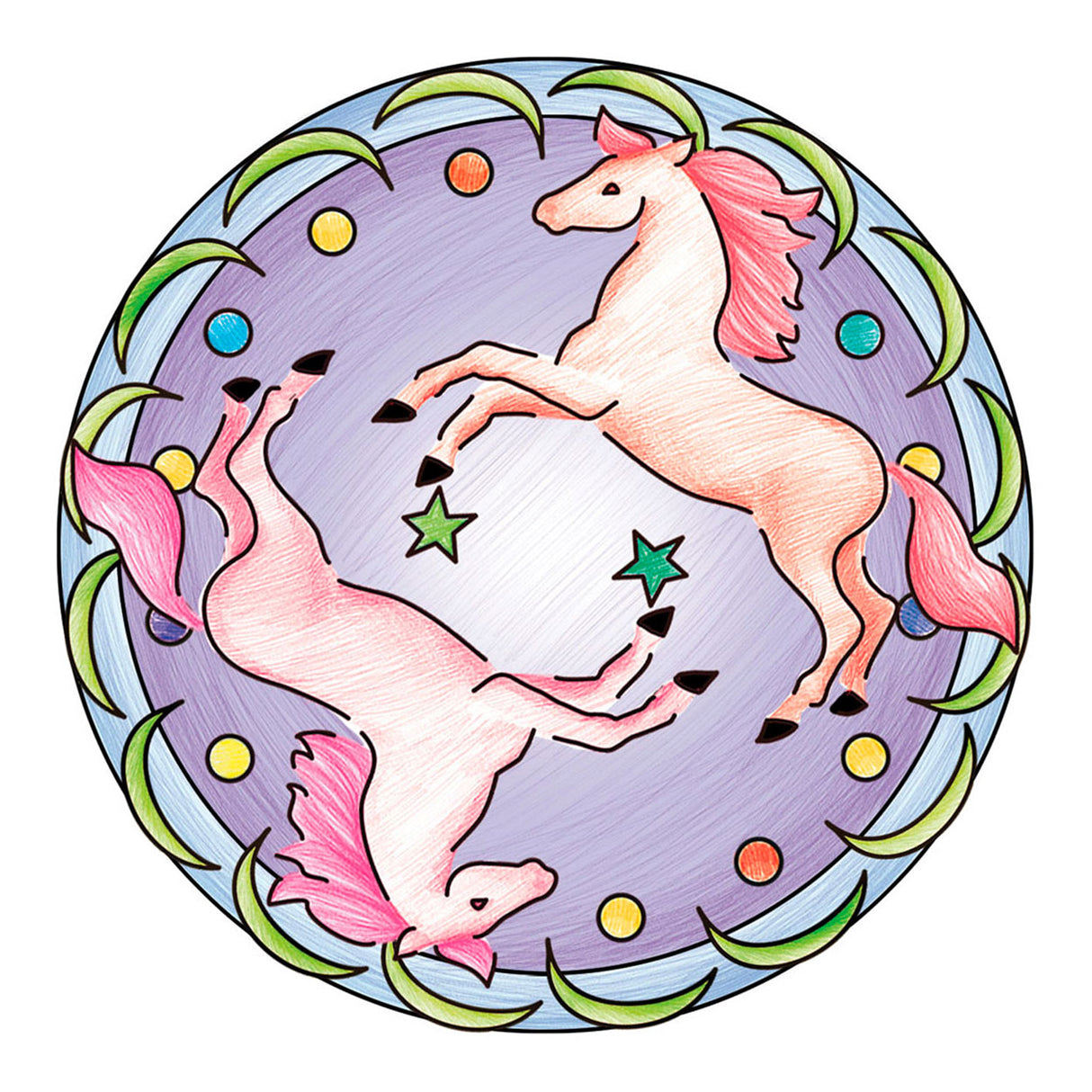 Mandala-designer ravensburger mini - paarden