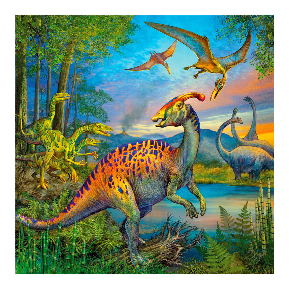 Ravensburger puzzel dinosauriërs 3x49 stuks