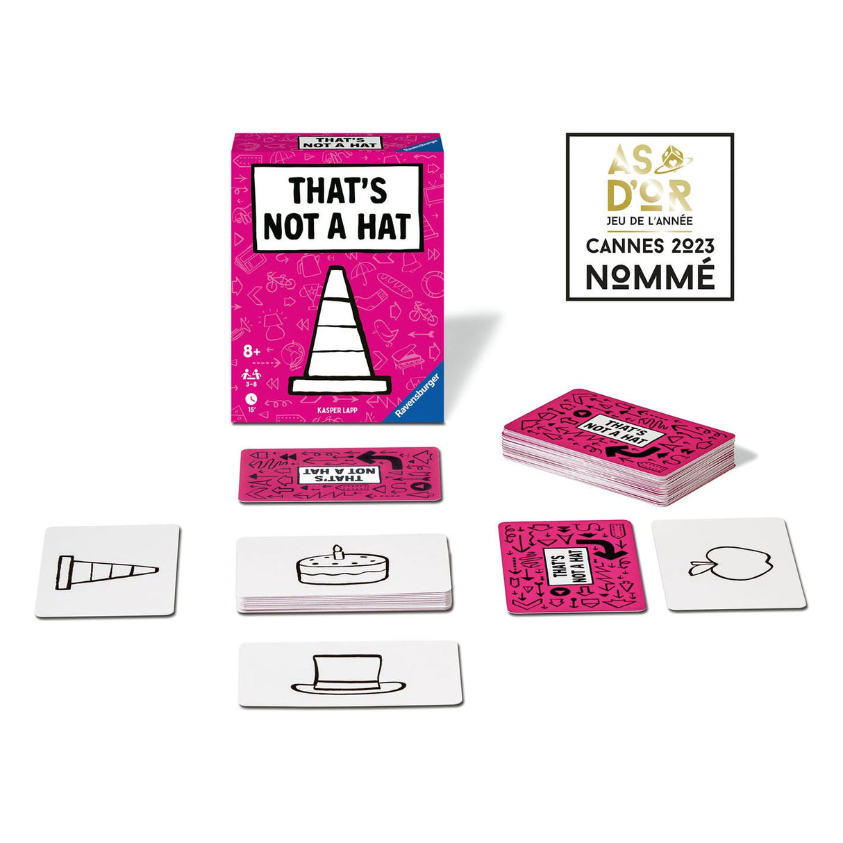 Ravensburger – that's not a hat - bluffend kaartspel voor familie en vrienden