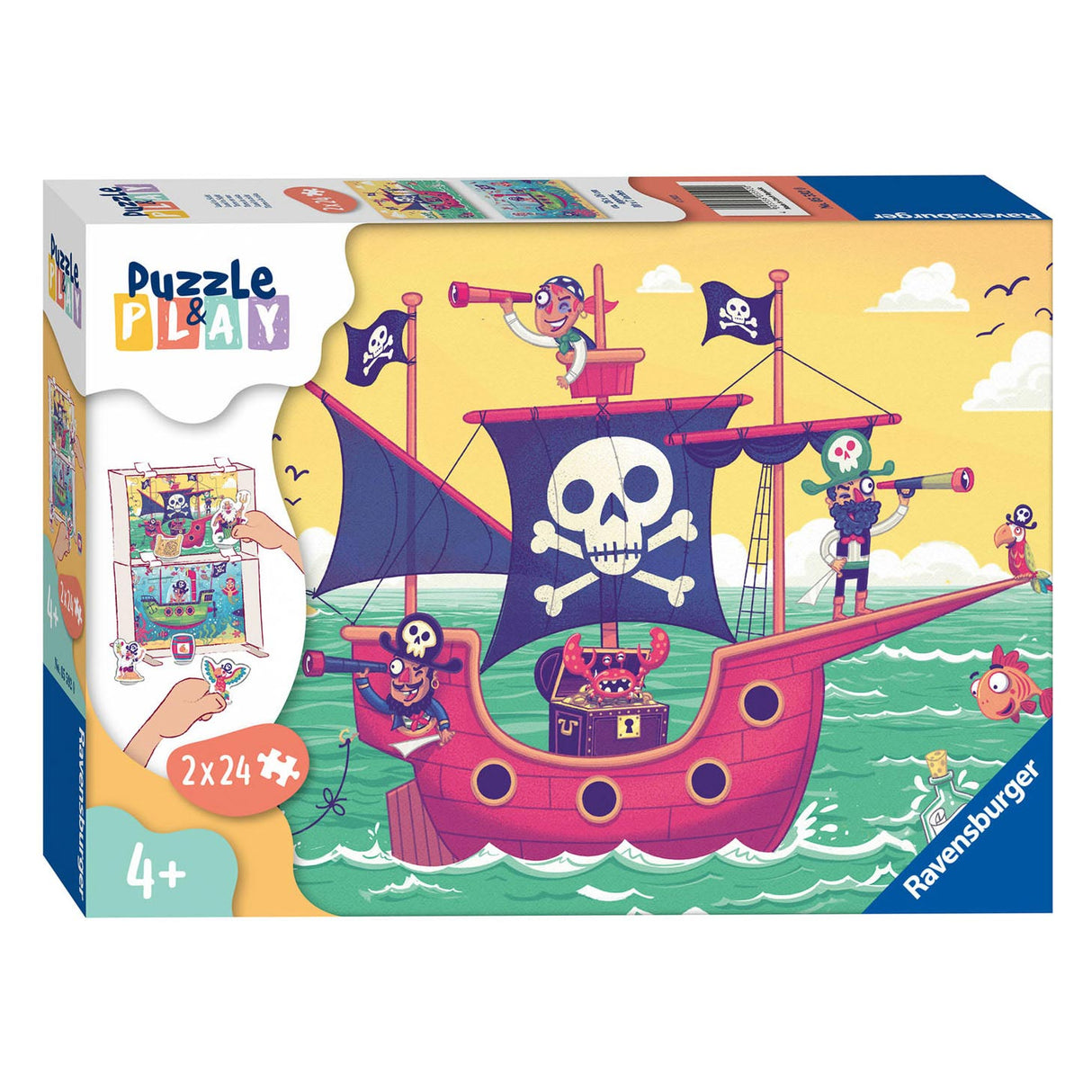 Ravensburger puzzle play - land in zicht, 2x24st.