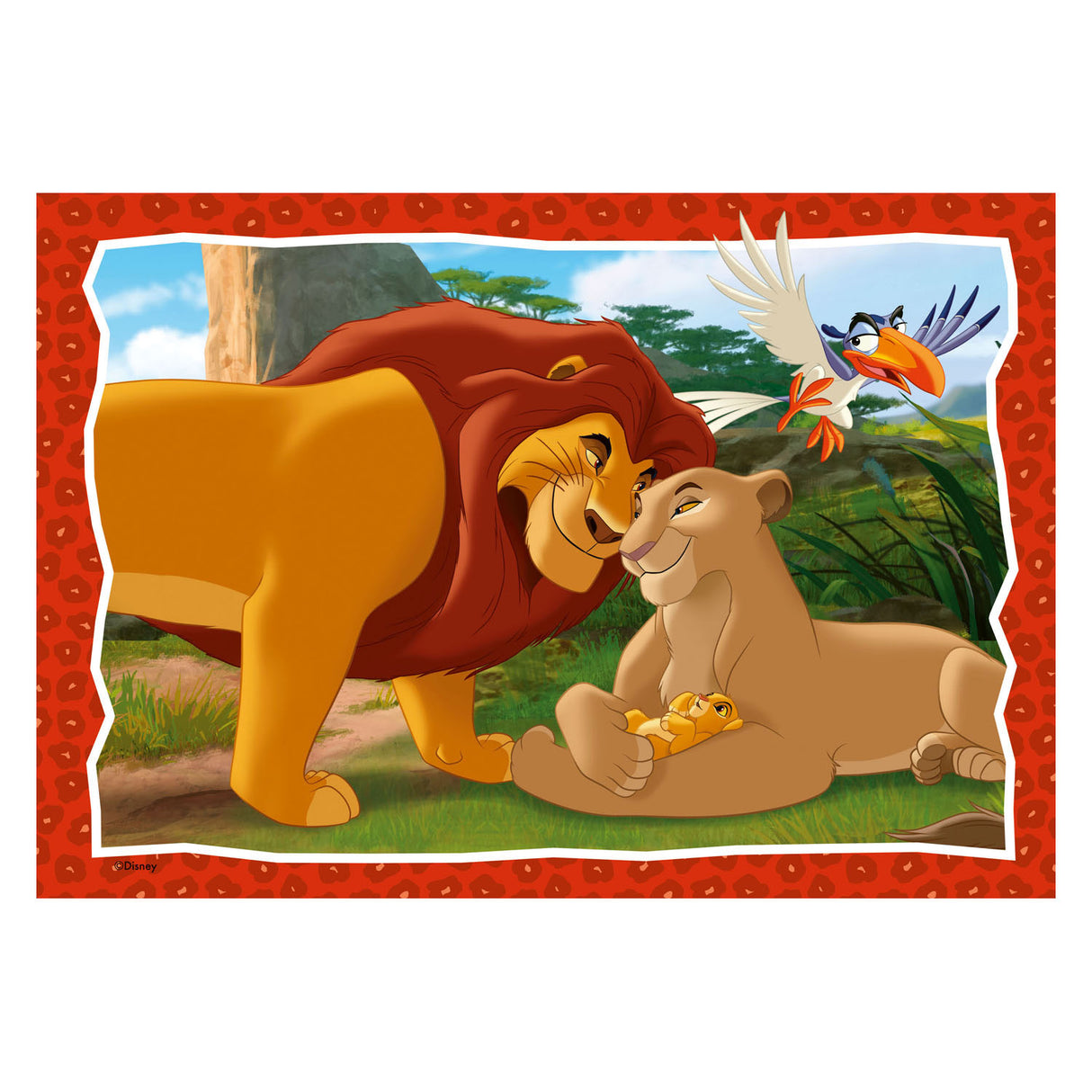Ravensburger puzzel the lion king - twee puzzels - 24 stukjes - kinderpuzzel