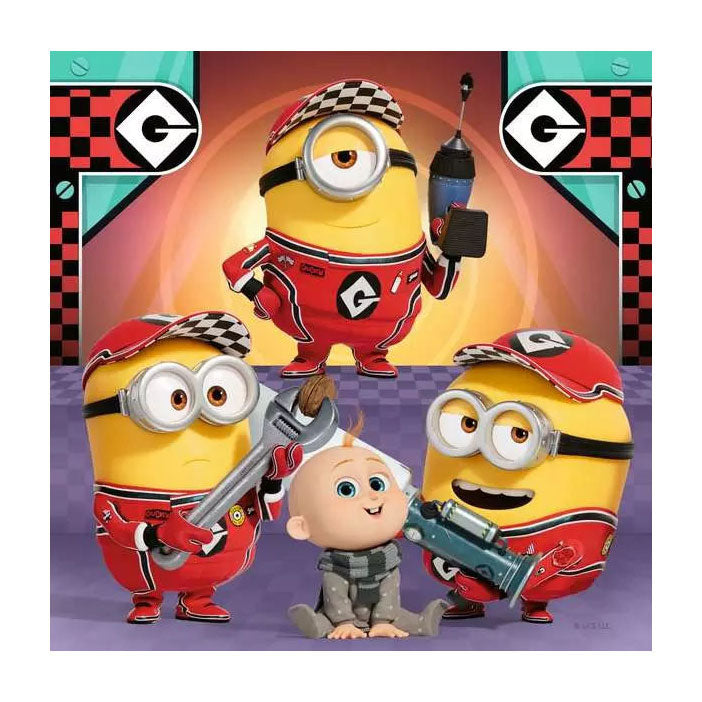 Ravensburger puzzel despicable me 4 - drie puzzels - 49 stukjes - kinderpuzzel