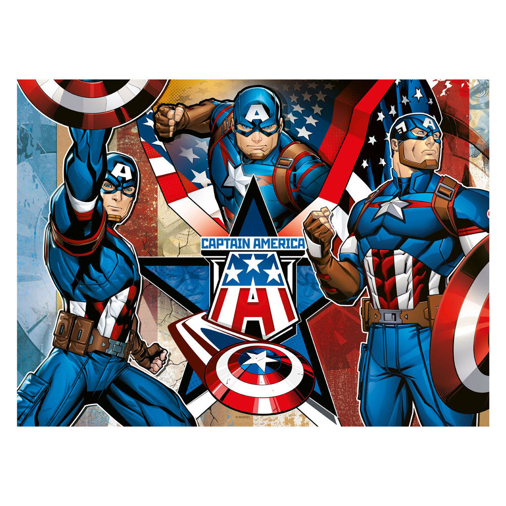 Ravensburger puzzel captain america - legpuzzel - 100 xxl stukjes
