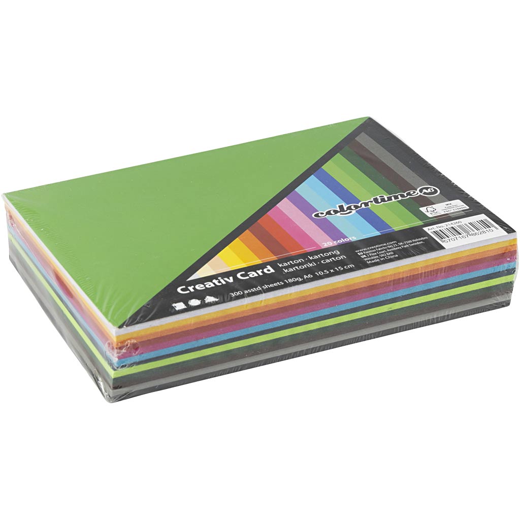 Https: www.cchobby.nl gekleurd-karton-a6-vel-105x148-mm-180-gr-diverse-kleuren-120-div-vellen-1-doos
