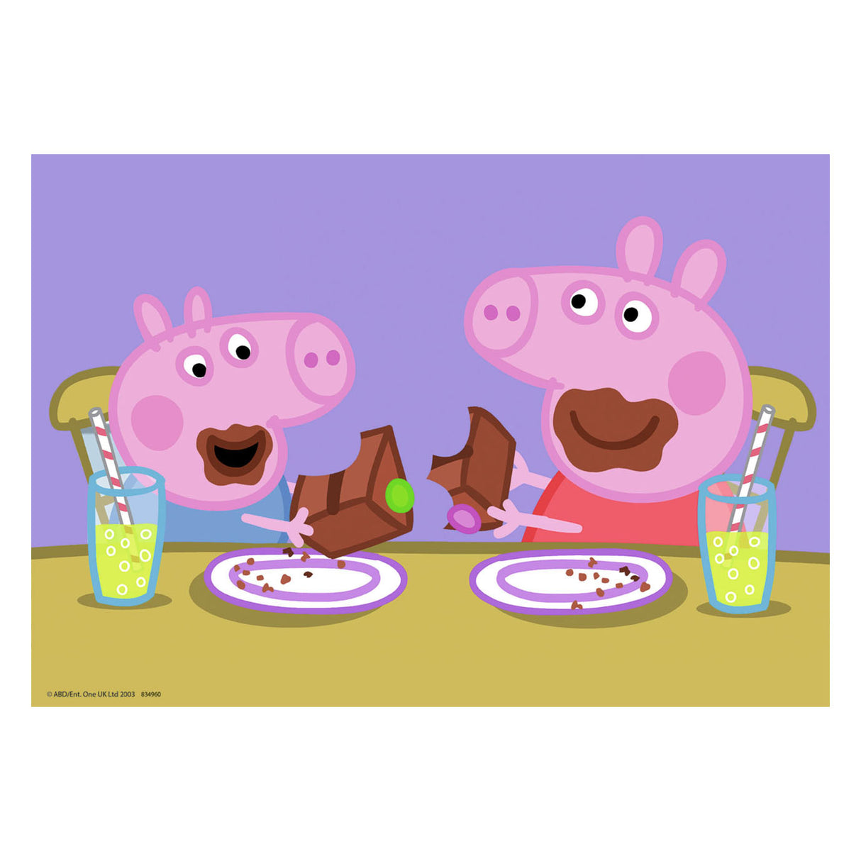 Ravensburger puzzel peppa pig - 2x24 stukjes - kinderpuzzel