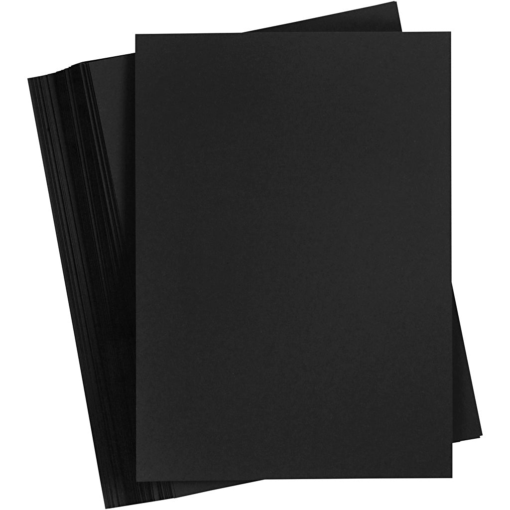 Creativ company https: www.cchobby.nl gekleurd-karton-a5-vel-148x210-mm-200-gr-zwart-100-vel-1-doos