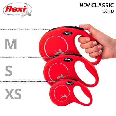 Flexi producten rollijn new classic koord rood m5 meter tot 20kg