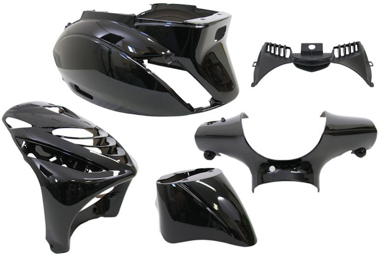 Edge plaatset 5-delig voor piaggio zip-sp vanaf bouwjaar 2000 - zwart metallic