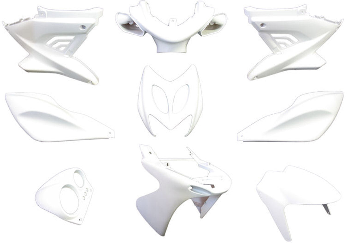 Edge plaatset 9-delig voor yamaha aerox tot bouwjaar 2014 - mat wit