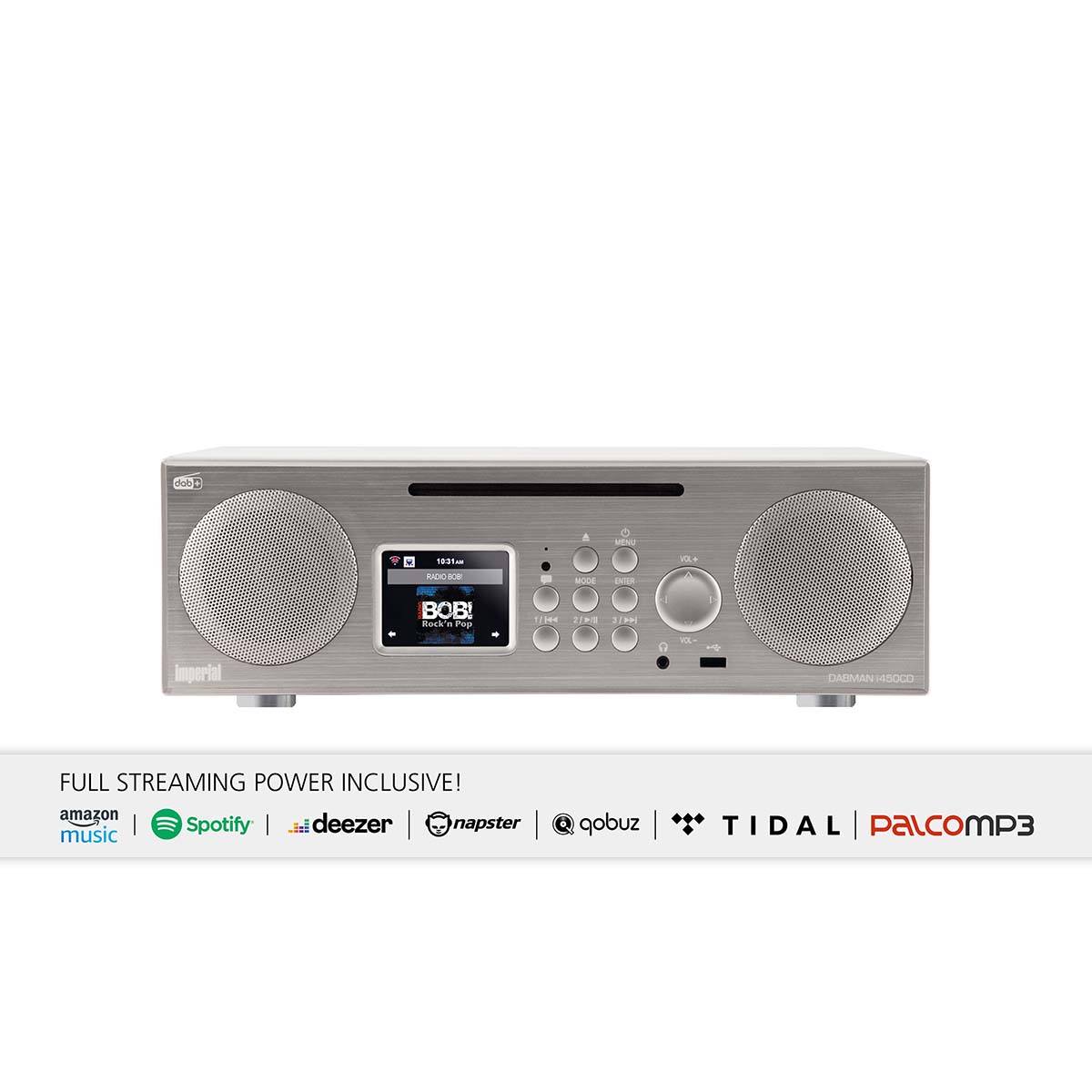 Imp erial dabman i450 cd multifunctionele stereo radio dab+ fm internet bluetooth wit-zilver - 22-248-00