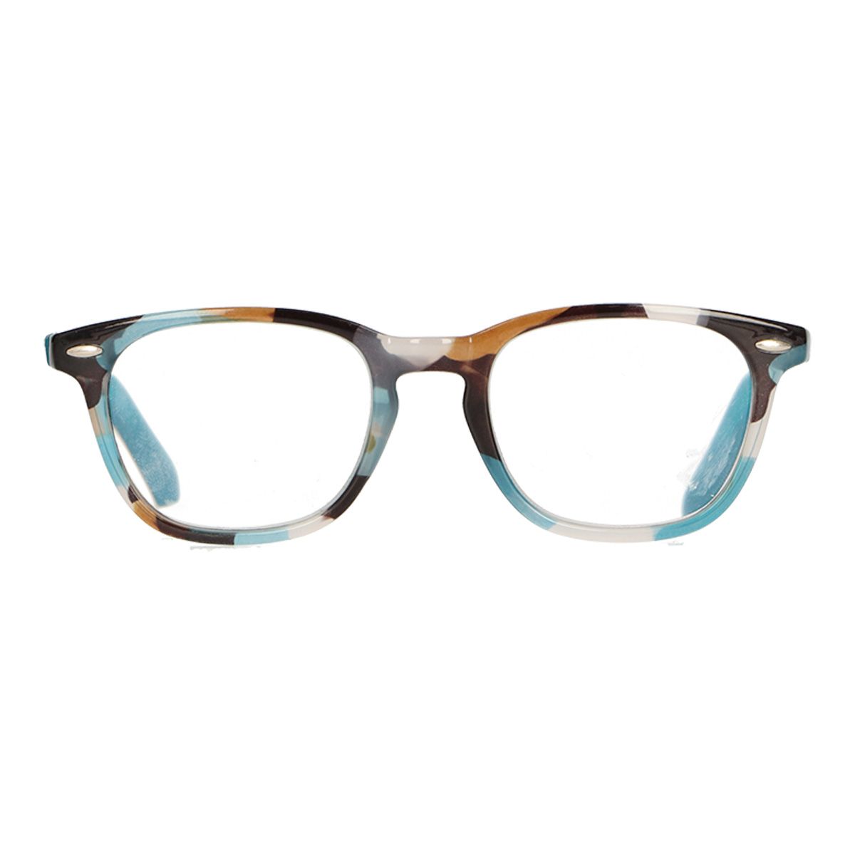 Spectrum leesbril blauw bruin 3.50