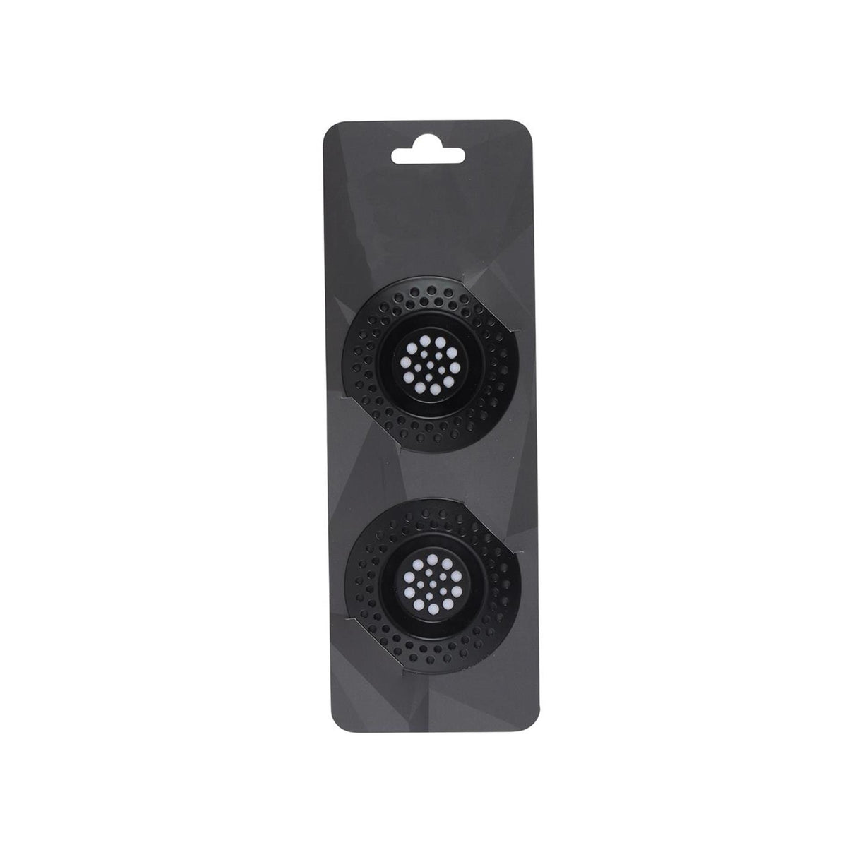 Gootsteenzeef rvs ø7,2cm zwart 2 stuks