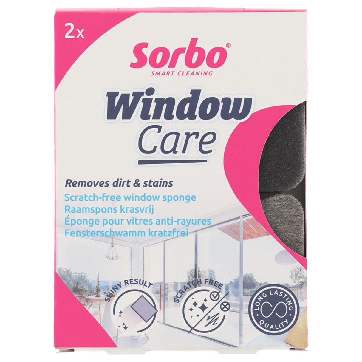 Sorbo window care raamspons set a 2dlg