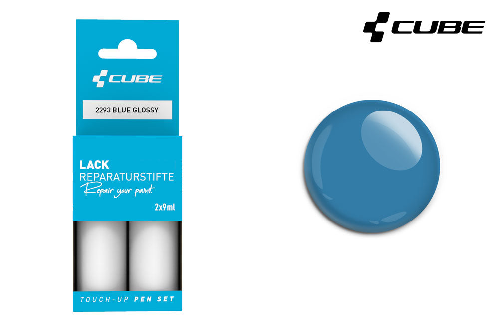 Cube touch-up pen set blue glossy | #2345