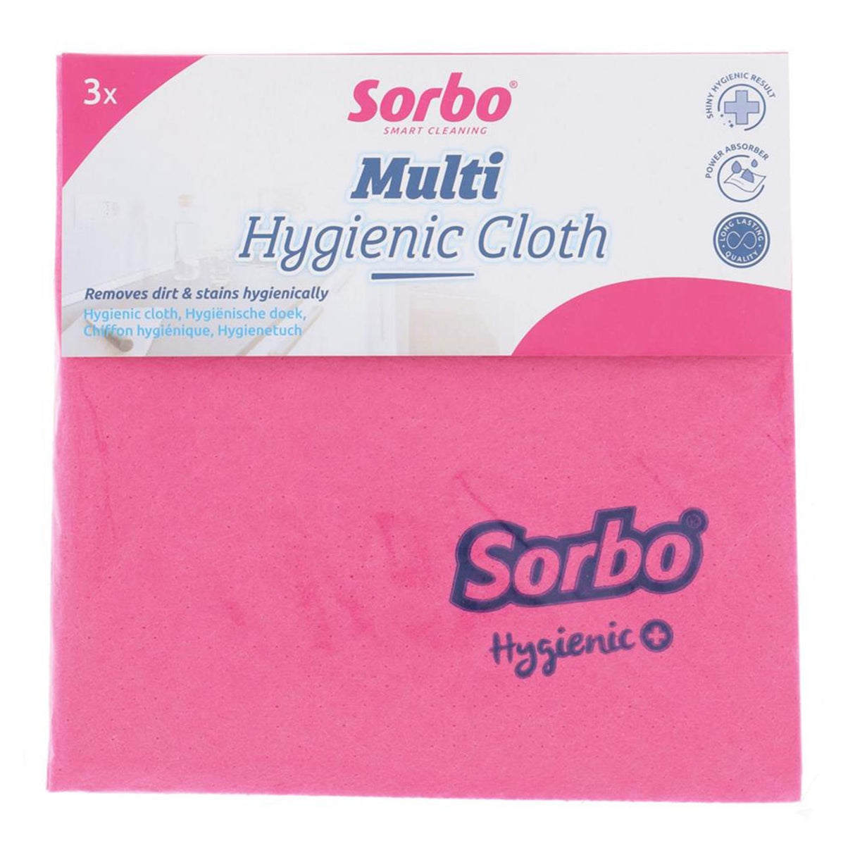 Sorbo hygienic+ huishouddoekjes 3-delig