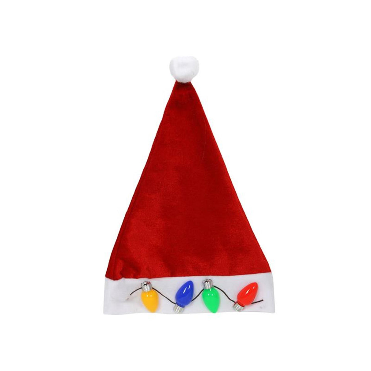 Svenska living kerstmuts met gekleurde led 42x30cm