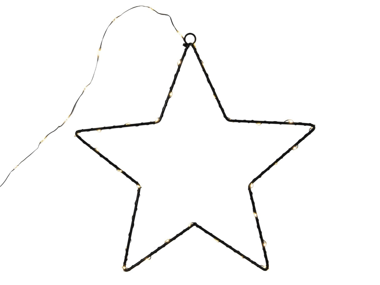 Svenska living ster metaal 50 led 40cm warm-wit