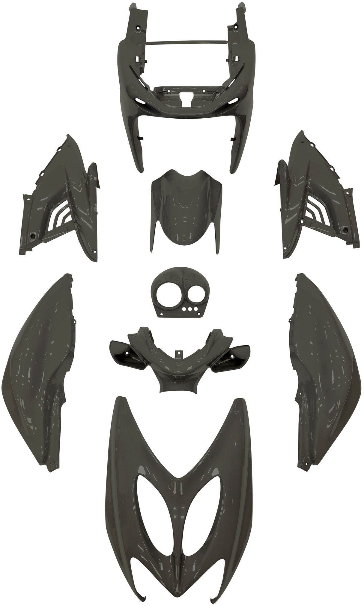 Edge plaatset yamaha aerox 9-delig - nardo grey