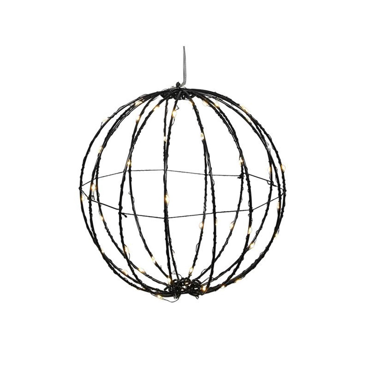 Svenska living bal zwart 20cm 50led timer op batterij