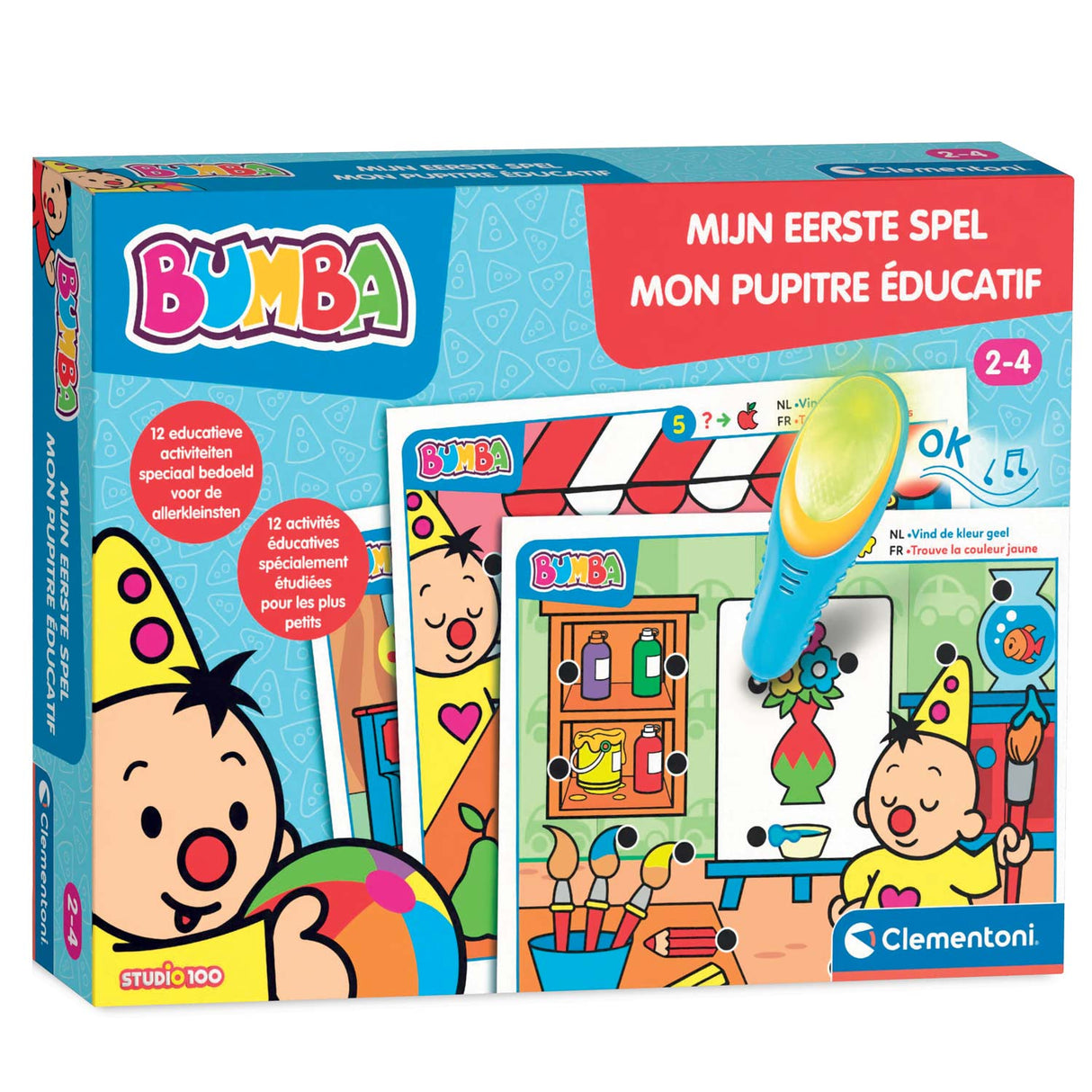 Clementoni education - bumba mijn eerste quiz - educatief speelgoed 2-4 jaar - interactieve pen