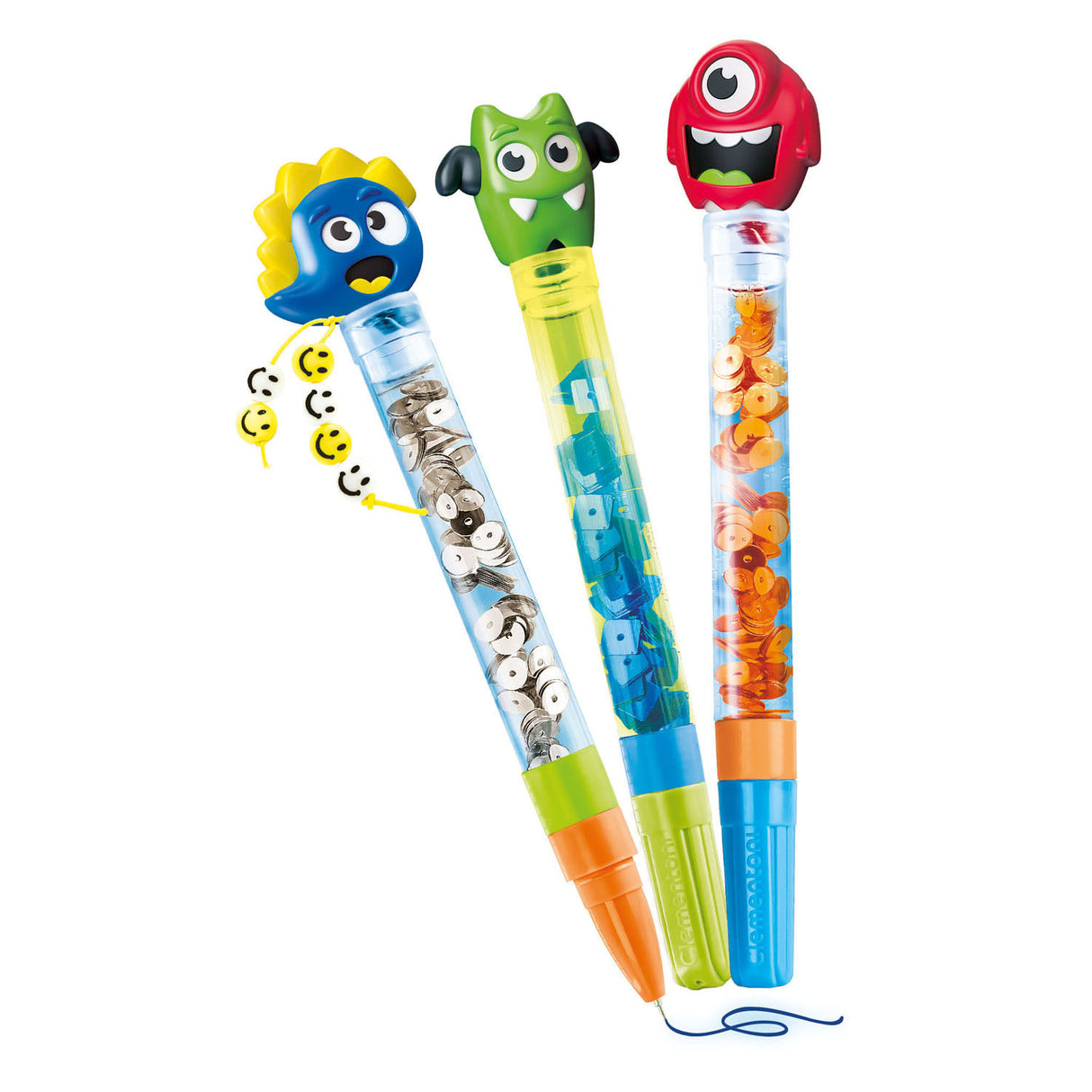 Clementoni idea - glitterpennen - knutselpakket vol accessoires - het creatieve cadeautje - glitterpennen maken - vanaf 6 jaar