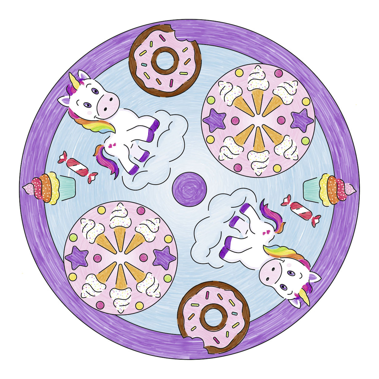 Ravensburger mandala-designer 2in1 - eenhoorn