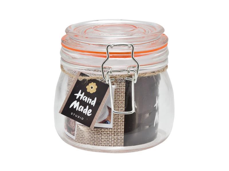 Kitchen tools weckpot 500ml 10,5x10,5cm siliconen ring