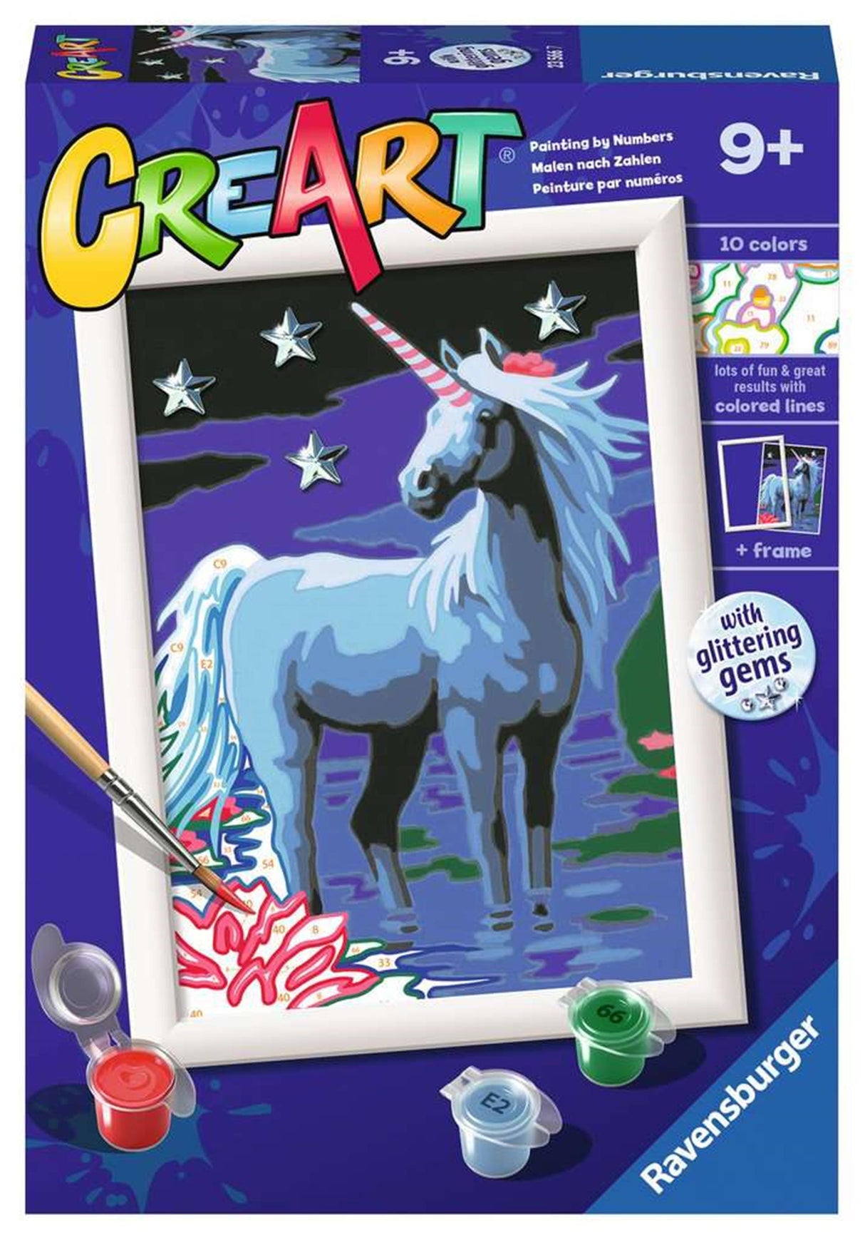 Ravensburger creart schilderen op nummer - magische eenhoorn